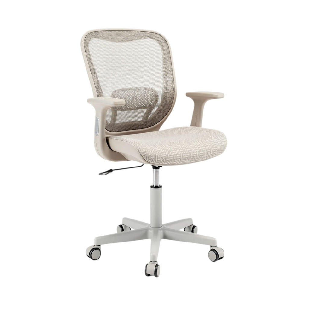 Chaise de bureau ergonomique avec dossier en mesh et roulettes